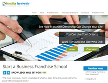 Tablet Screenshot of franchiseyouniversity.com